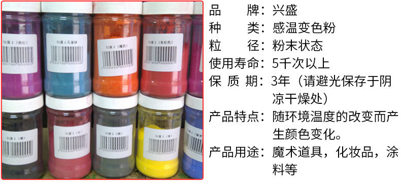 Thermochromic powder